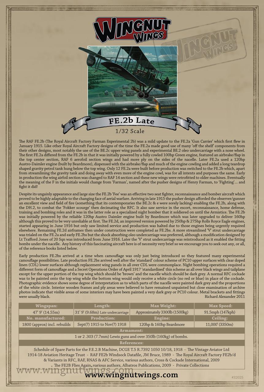 FE.2b late, Wingnut Wings 32025